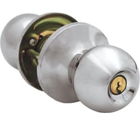 Защелка дверная SCHLOSS 42011 KL-01 с ручкой шар, ключ/фиксатор, хром (30) тов-139661