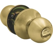 Защелка дверная SCHLOSS 42022 KL-01 с ручкой шар, фиксатор, золото (30) тов-139666