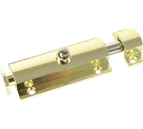 Шпингалет Trodos 01.04 с пружиной L80, золото 205057