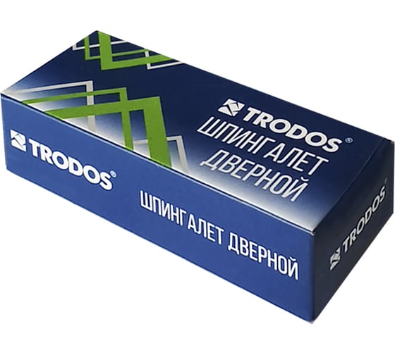 Шпингалет Trodos 01.04 с пружиной L80, золото 205057