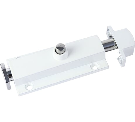 Шпингалет Trodos 01.04 с пружиной L80, белый 205059