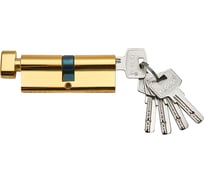 Механизм цилиндровый Trodos ЦМВП 9045/45 сплав ЦАМ 5 ключей, золото 208119