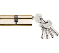 Механизм цилиндровый Trodos ЦМП 10050/50 сплав ЦАМ 5 ключей, золото 208234