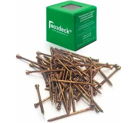 Саморез Гвозdeck Для пола Gwozdeck Потайной 3.5х50 Torx10 Упаковка 200шт 20413550YETXWG4