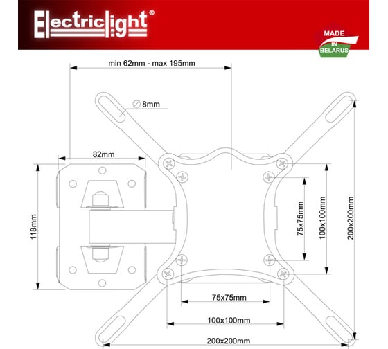 Кронштейн для ТВ Electriclight КБ-01-83