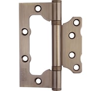 Петля накладная SCHLOSS 04014 "бабочка", д/дверей без притвора, 100x75x2.5 мм, бронза, 2 шт. (10/50) тов-212188