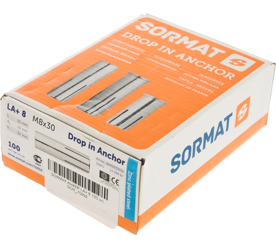 Анкер SORMAT LA+ 8 100 шт. SOR_70052