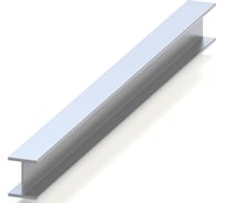 Алюминиевый Н-профиль GWS 18х13х18х1,5мм, 1000мм анодированный Н18х13х18х1,5х1А