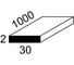 Алюминиевая полоса GWS 30х2х1000 мм 0230/П30х2х1 2
