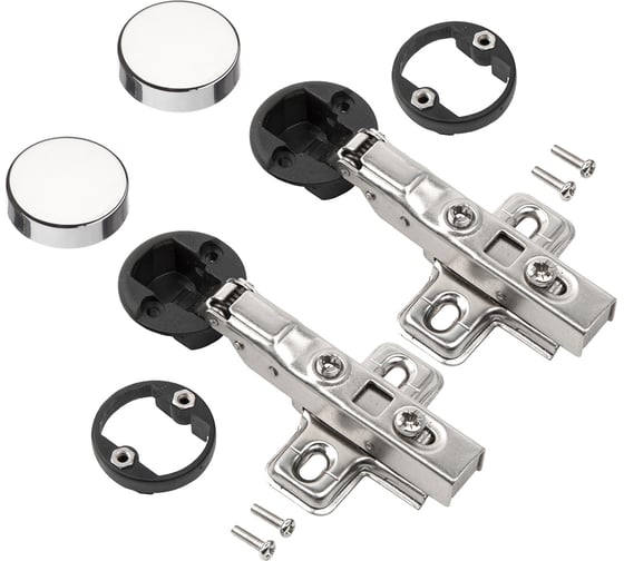 Четырехшарнирная петля Lemax PROF clip-on с доводчиком 2pcs-M320-Half(M020) 1