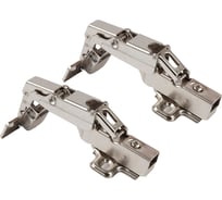 Петля clip-on с доводчиком 165 градусов полунакладная Д90 Ш65 В70 никель 2 шт. Lemax PROF 2pcs-M402-Half