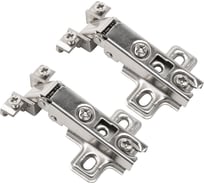 Петля для алюминиевого фасада slide-on накладная никель 2 шт. Lemax PROF 2pcs-M130-Full