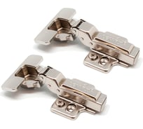 Петля 3D полунакладная Д120 Ш65 В30 никель 2 шт. Lemax PROF 2pcs-M340-Half