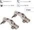 Накладная петля Lemax prof clip-on с доводчиком, 165 градусов, Д85 Ш65 В70, никель 2pcs-M402-Full 2
