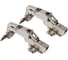 Накладная петля Lemax prof clip-on с доводчиком, 165 градусов, Д85 Ш65 В70, никель 2pcs-M402-Full 1