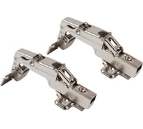 Вкладная петля Lemax prof clip-on с доводчиком, 165 градусов, Д85 Ш65 В70, никель 2 шт. 2pcs-M402-Inst