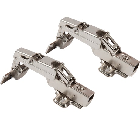 Петля clip-on с доводчиком 165 градусов вкладная Д85 Ш65 В70 никель 2 шт. Lemax PROF 2pcs-M402-Inst