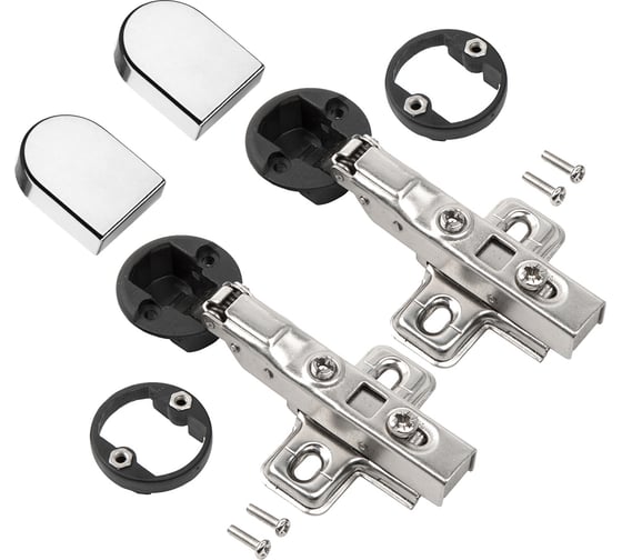 Четырехшарнирная петля Lemax PROF clip-on с доводчиком 2pcs-M320-Half(M021)