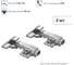 Петля 3D накладная Д120 Ш65 В30 никель 2 шт. Lemax PROF 2pcs-M340-Full 2