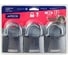 Навесные замки Apecs PD-01-63-Blister 3Locks+5Keys 17792 1