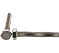 Болт ПАРТНЕР DIN933, ISO4017, 6х40 с полн. рез. с шестигранной головкой, А2, 200 шт. ФАС 2852 200