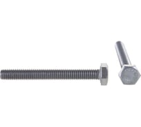 Болт ПАРТНЕР DIN933, ISO4017, 6х50 с полн. рез. с шестигранной головкой, А2, 100 шт. ФАС 4225 100