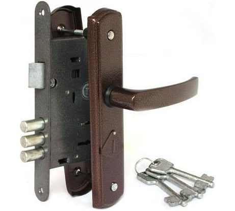 Врезной замок СТРОММАШИНА ЗВ 9-4-1-4-09 медь 6657