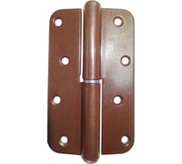 Петля Левша ПН1-110 накладная, круглая, угловая, коричневая, правая У1-7109.КМп