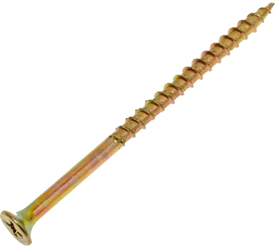 Саморез по дереву Dr. Bronz острый, желтый цинк, 4.2x90 мм, 2 кг JC9020