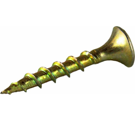 Саморез по дереву Dr. Bronz острый, желтый цинк, 3.5x45 мм, 1 кг JC4510 1