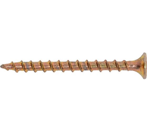 Саморез по дереву Dr. Bronz острый, желтый цинк, 3.5x45 мм, 2 кг JC4520