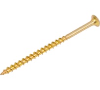 Саморез по дереву Dr. Bronz острый, желтый цинк, 4.2x75 мм, 2 кг JC7520