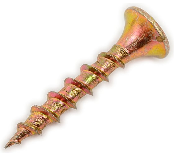 Саморез по дереву Dr. Bronz острый, желтый цинк, 3.5x25 мм, 0.5 кг JC2505