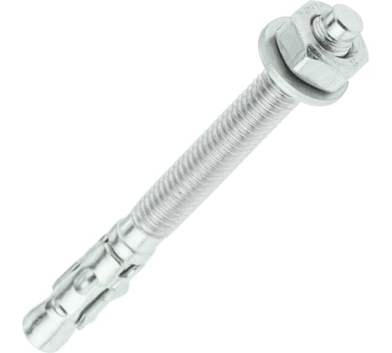 Анкер клиновой Rizzel 20x160 белый цинк, 12 шт. 00-00446920