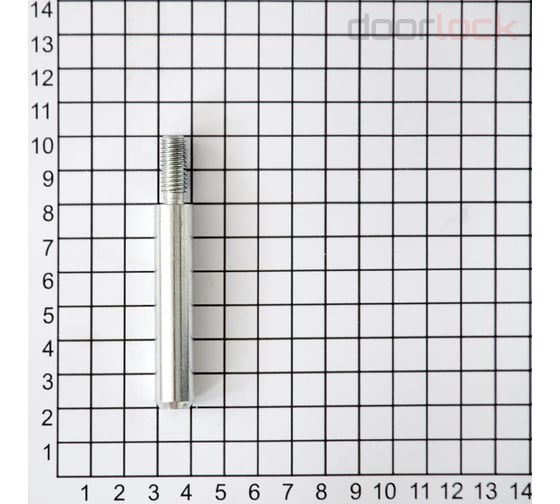 Шток для шпингалета Doorlock DL 1280/M8, диаметр 12 мм, общая длина 80 мм, длина рабочей части 60 мм, резьба М8 74241