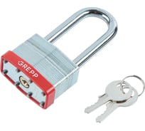 Замок навесной GREPP сталь, с длинной дужкой, 50 мм /72 401-050