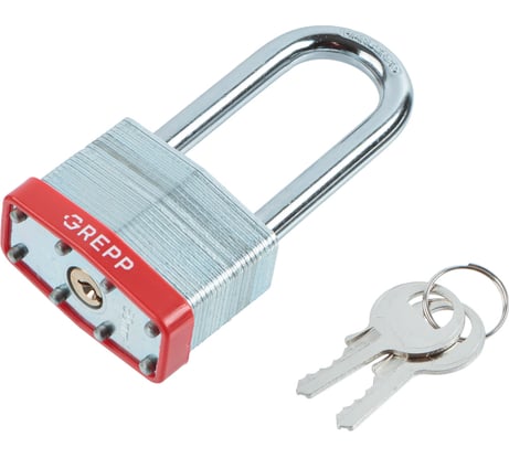 Замок навесной GREPP сталь, с длинной дужкой, 50 мм /72 401-050