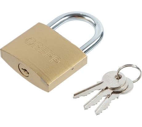 Замок навесной GREPP 50 мм, цвет латунь /120 404-050