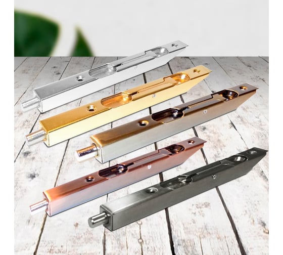 Ригель дверной Trodos L160 торцевой, хром 205045
