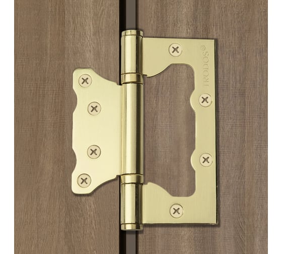Навес Trodos 100x75x2,5 мм без врезки, б/к, золото, 2 шт 201042