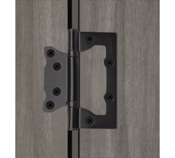 Навес Trodos 100x75x2,5 мм без врезки, б/к, черный матовый, 2 шт 201201