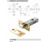 Сантехническая задвижка BUSSARE L7-45 S.GOLD 940000000224 2