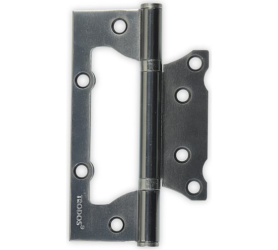 Петля накладная Trodos 125x75x2,5 мм без врезки, б/к, графит, 2 шт 201050