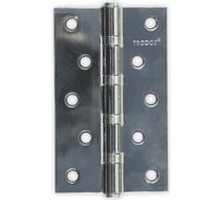 Петля накладная Trodos 125x75x2,5 мм б/к, черный никель, 2 шт 201047