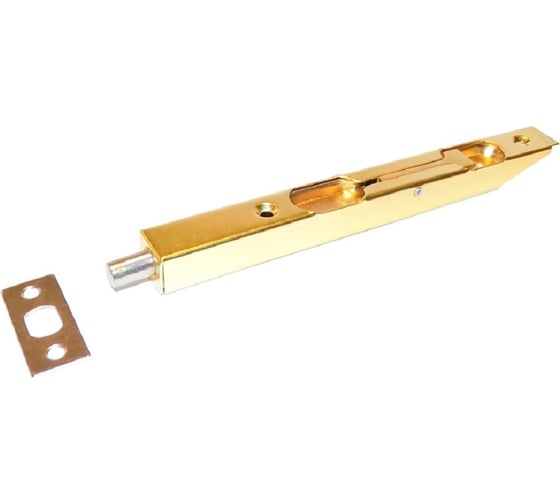 Ригель дверной Trodos L160 торцевой, золото 205044 1