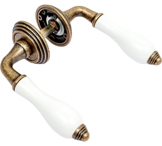 Дверные ручки ADDEN BAU PORCELLANA V214 AGED BRONZE 940000001452