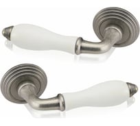 Дверные ручки ADDEN BAU PORCELLANA V214 AGED SILVER 940000001281