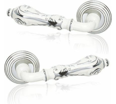 Дверные ручки ADDEN BAU PALAZZO V201 ENAMEL / CHROME 940000001451