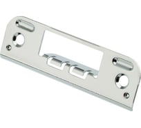 Планка ответная для финских дверей прямая, хром Trodos 204305