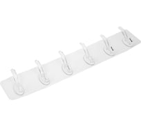 Планка гибкая с 6 крючками МУЛЬТИДОМ размер 35x6,5 см VL27-227